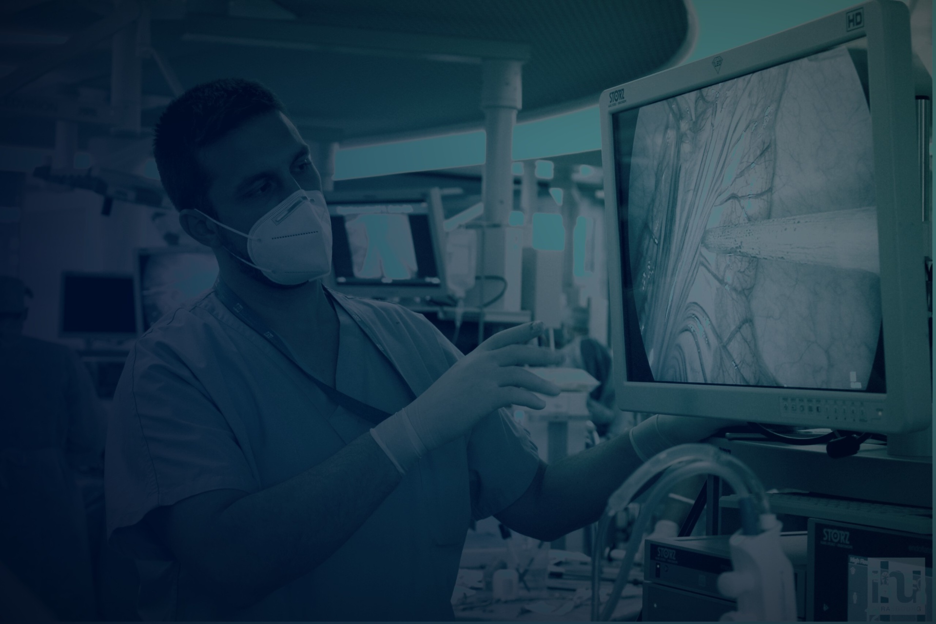 Surgeon in an operating room